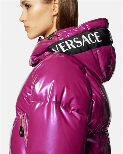 versace puffy jacket vintage|Versace puffer jacket women's.